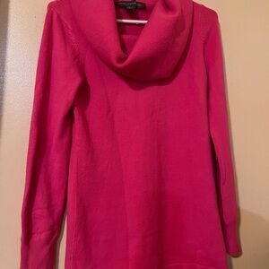 French Connection Vibrant Pink Cowl Neck Sweater